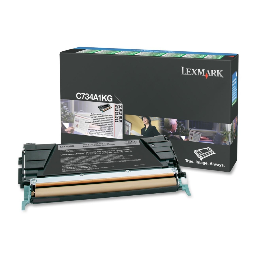 Toner Lexmark C734A1KG Black toner Toner Lexmark C734A1KG Black toner
