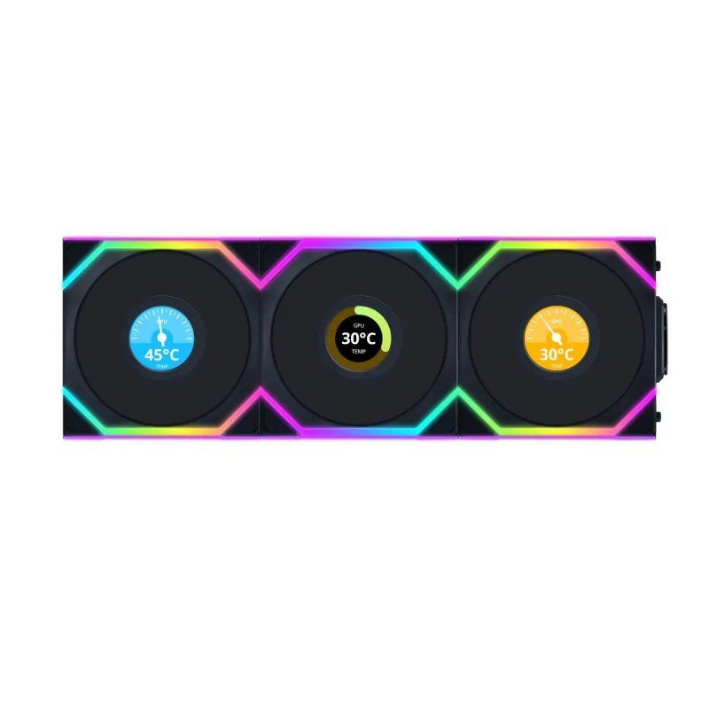 Ventilátorok, Hűtők, Előlapi panelek Lian Li UNI FAN SL Wireless LDC 120 Black (3-Pack) Ventilátorok, Hűtők, Előlapi panelek Lian Li UNI FAN SL Wireless LDC 120 Black (3-Pack)