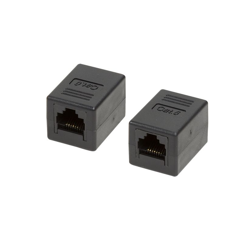 Hálózati eszközök Logilink NP0034A CAT6 RJ45 UTP Inline Coupler 1:1 Black