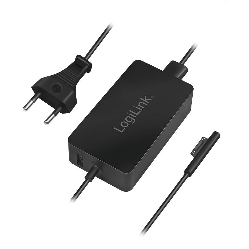 Notebook kiegészítő Logilink PA0197 Surface Laptop Charger Black Notebook kiegészítő Logilink PA0197 Surface Laptop Charger Black