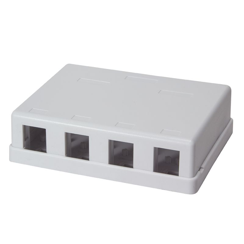 Hálózati eszközök Logilink NK4034 Keystone Surface Mount Box 4 Port White Hálózati eszközök Logilink NK4034 Keystone Surface Mount Box 4 Port White