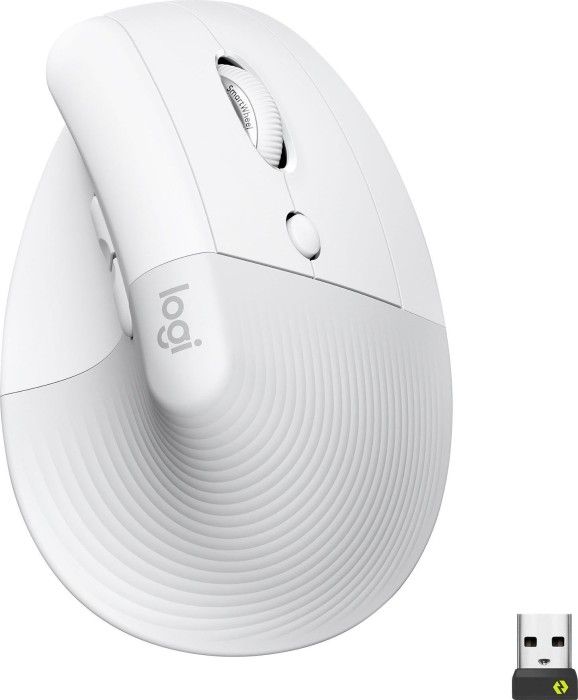 Egér Logitech LIFT Vertical Ergonomic Bluetooth Mouse Pale Grey Egér Logitech LIFT Vertical Ergonomic Bluetooth Mouse Pale Grey