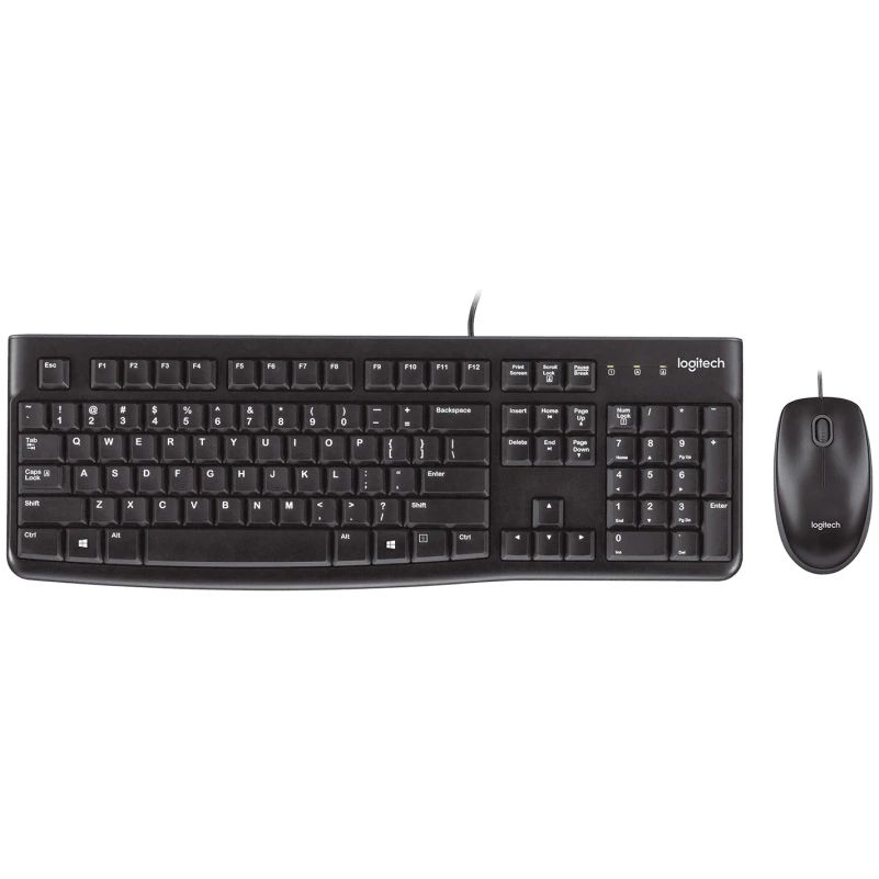 Logitech MK120 USB billentyűzet + egér Black US Logitech MK120 USB billentyűzet + egér Black US