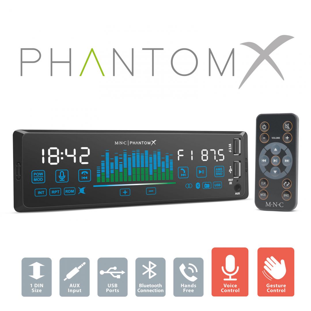 Hi-fi M.N.C PhantomX AutóHiFi fejegység Hi-fi M.N.C PhantomX AutóHiFi fejegység