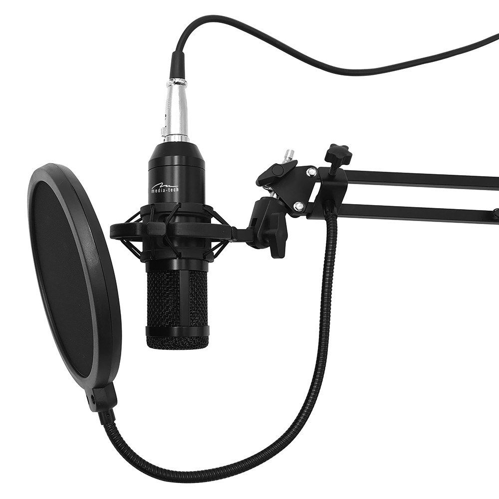 Media-Tech MT397K Studio and Streaming Microphone Black Media-Tech MT397K Studio and Streaming Microphone Black