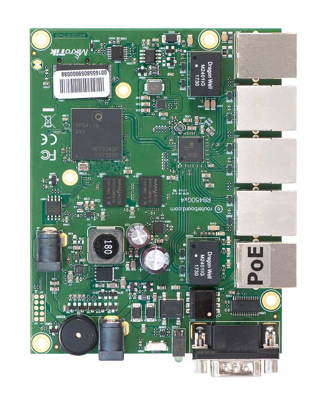 Hálózati eszközök Mikrotik RouterBoard RB450Gx4 5xGbe LAN