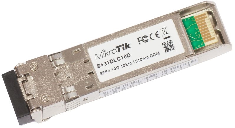 Hálózati eszközök Mikrotik RouterBoard S+31DLC10D monomódusú SFP+ modul
