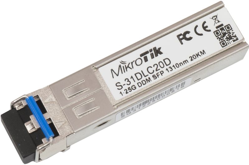 Hálózati eszközök Mikrotik RouterBoard SFP modul 1.25G SM 20km 1310nm Hálózati eszközök Mikrotik RouterBoard SFP modul 1.25G SM 20km 1310nm