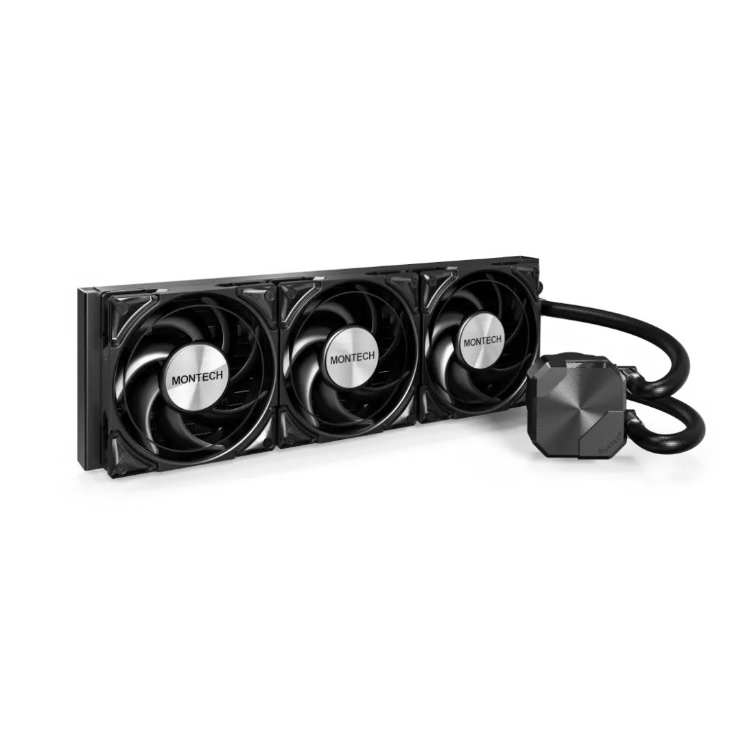 Ventilátorok, Hűtők, Előlapi panelek Montech HyperFlow Silent 360 Black