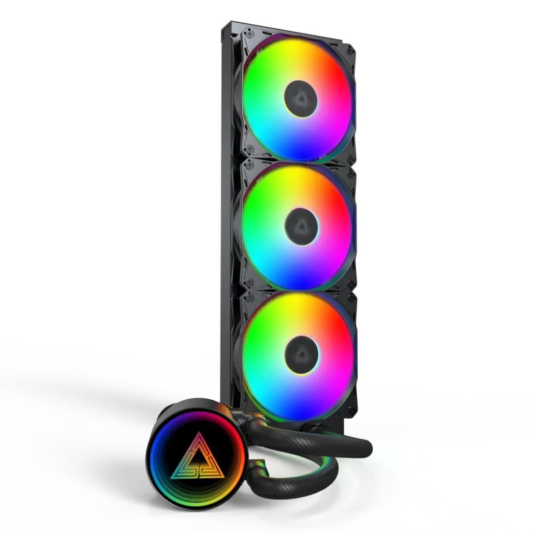 Ventilátorok, Hűtők, Előlapi panelek Montech LightFlow ARGB 360 Black Ventilátorok, Hűtők, Előlapi panelek Montech LightFlow ARGB 360 Black