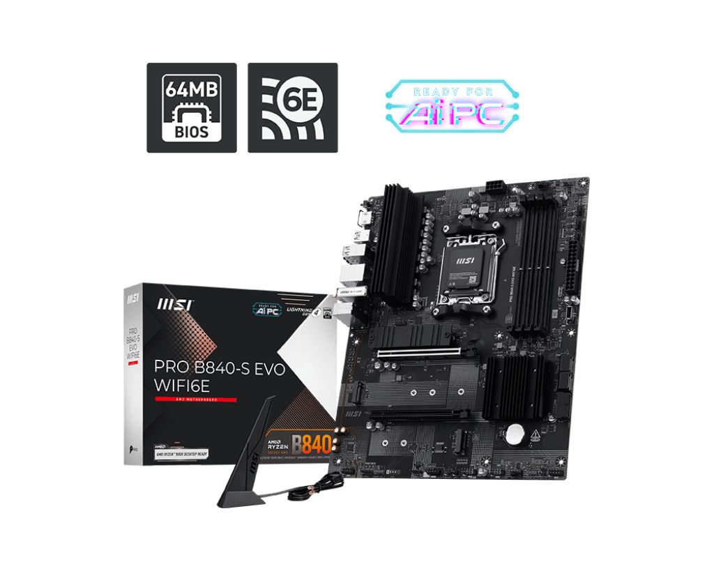Alaplap Msi PRO B840-S EVO WIFI6E