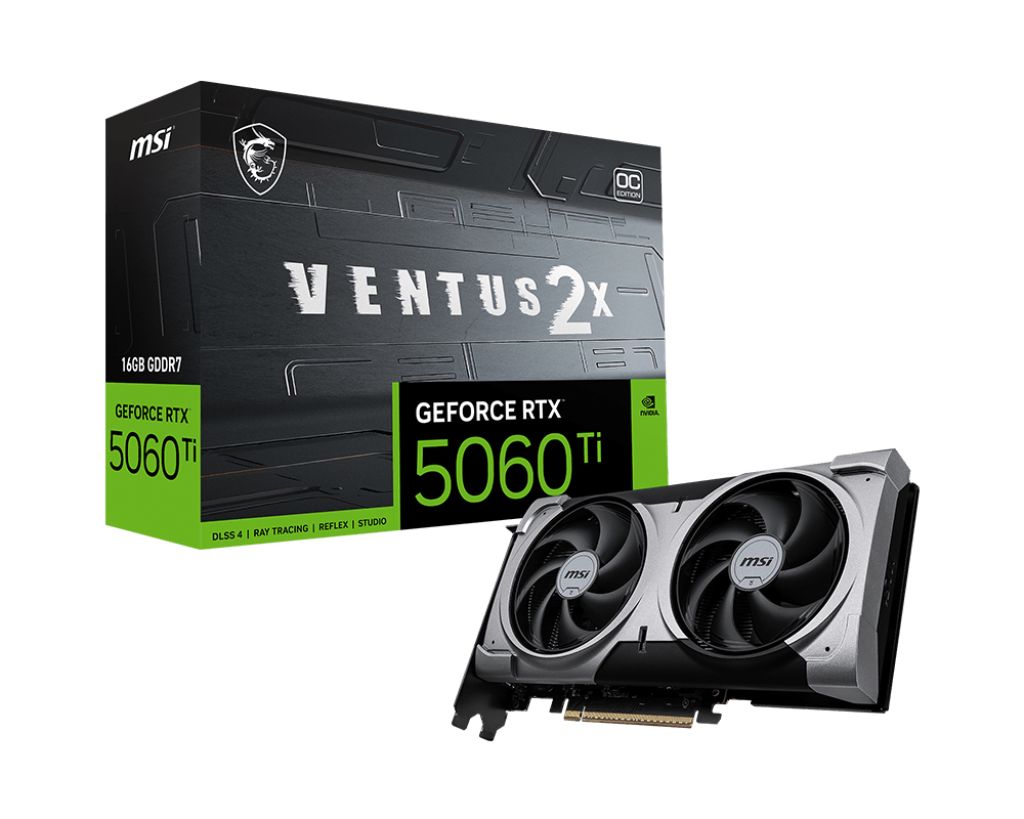 Videókártya Msi RTX5060 TI 16G VENTUS 2X OC PLUS Videókártya Msi RTX5060 TI 16G VENTUS 2X OC PLUS