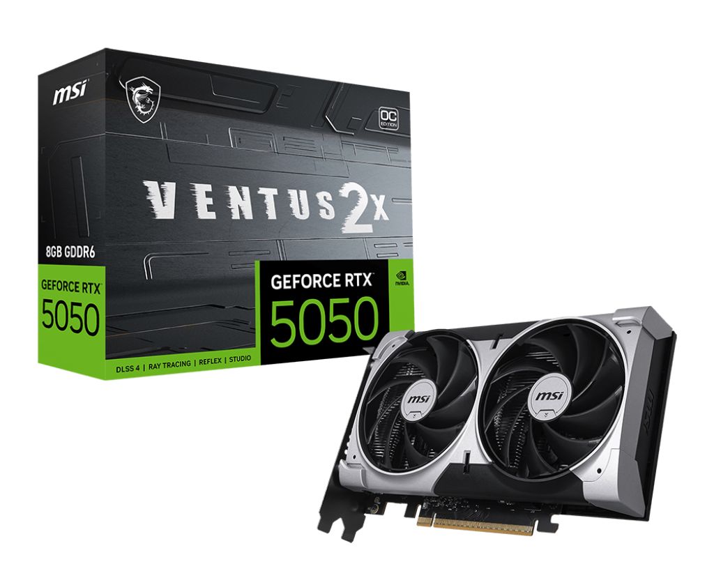 Videókártya Msi RTX5050 8G VENTUS 2X OC Videókártya Msi RTX5050 8G VENTUS 2X OC