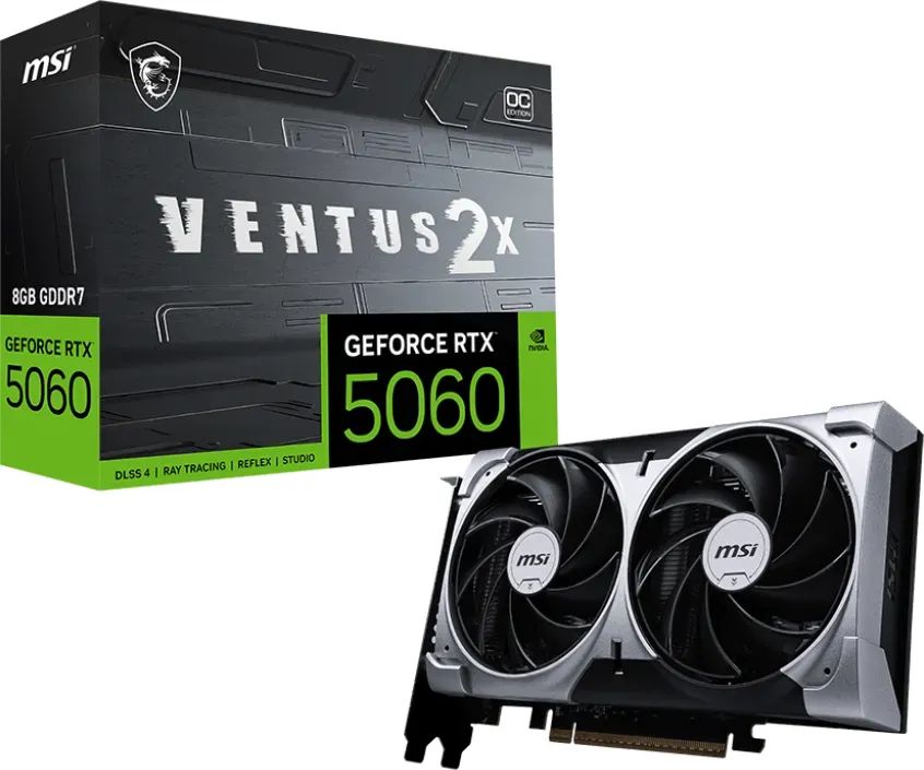 Videókártya Msi RTX5060 8G VENTUS 2X OC Videókártya Msi RTX5060 8G VENTUS 2X OC