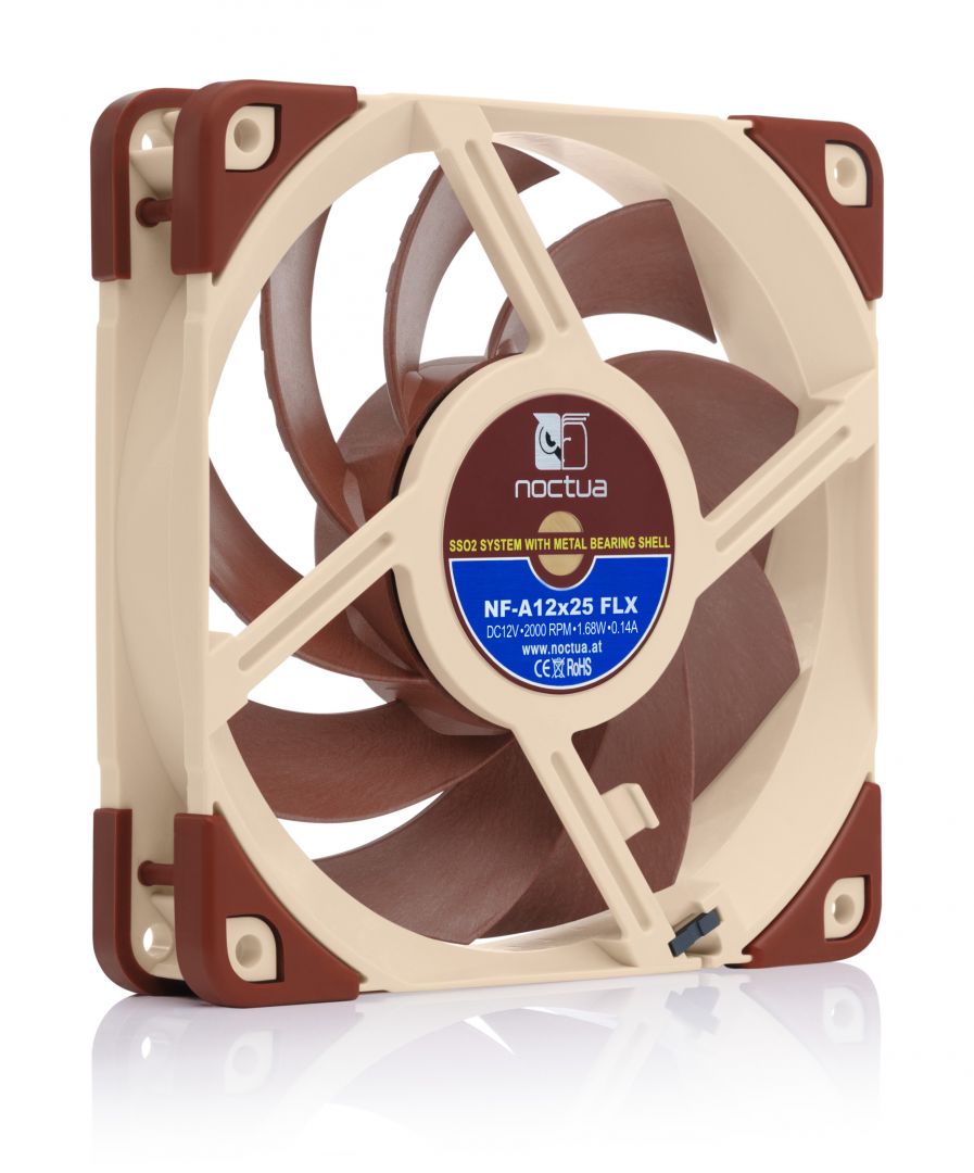Ventilátorok, Hűtők, Előlapi panelek Noctua NF-A12x25 FLX Ventilátorok, Hűtők, Előlapi panelek Noctua NF-A12x25 FLX