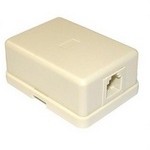 Hálózati eszközök Noname Fali aljzat + csatlakozó doboz 1-es RJ45 Hálózati eszközök Noname Fali aljzat + csatlakozó doboz 1-es RJ45