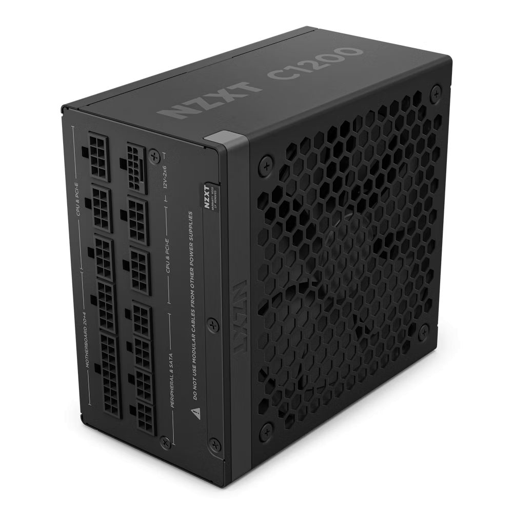 NZXT 1200W 80+ Gold C1200 ATX 3.1 Matte Black NZXT 1200W 80+ Gold C1200 ATX 3.1 Matte Black