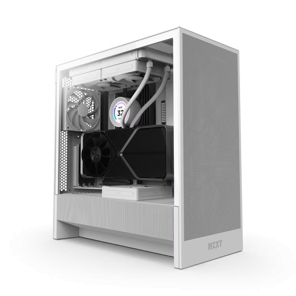 Ház NZXT H5 Flow (2024) Tempered Glass White Ház NZXT H5 Flow (2024) Tempered Glass White