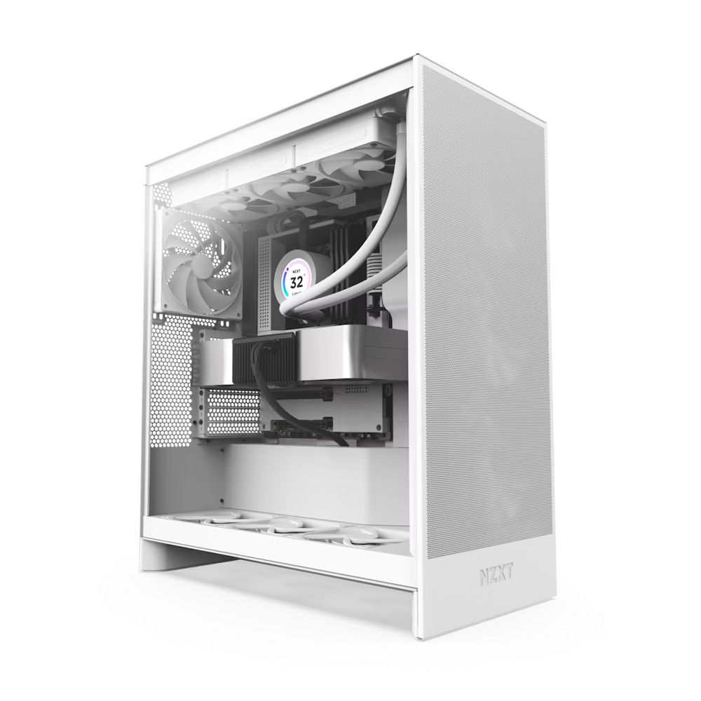 Ház NZXT H7 Flow (2024) Tempered Glass Matte White Ház NZXT H7 Flow (2024) Tempered Glass Matte White