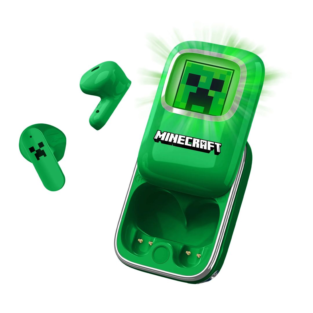 OTL Technologies Minecraft Creeper Slide TWS Headset Green OTL Technologies Minecraft Creeper Slide TWS Headset Green