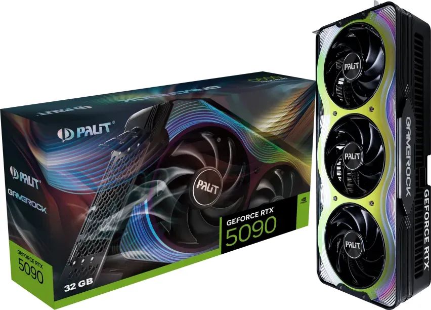Videókártya Palit GeForce RTX5090 32GB DDR7 GameRock Videókártya Palit GeForce RTX5090 32GB DDR7 GameRock