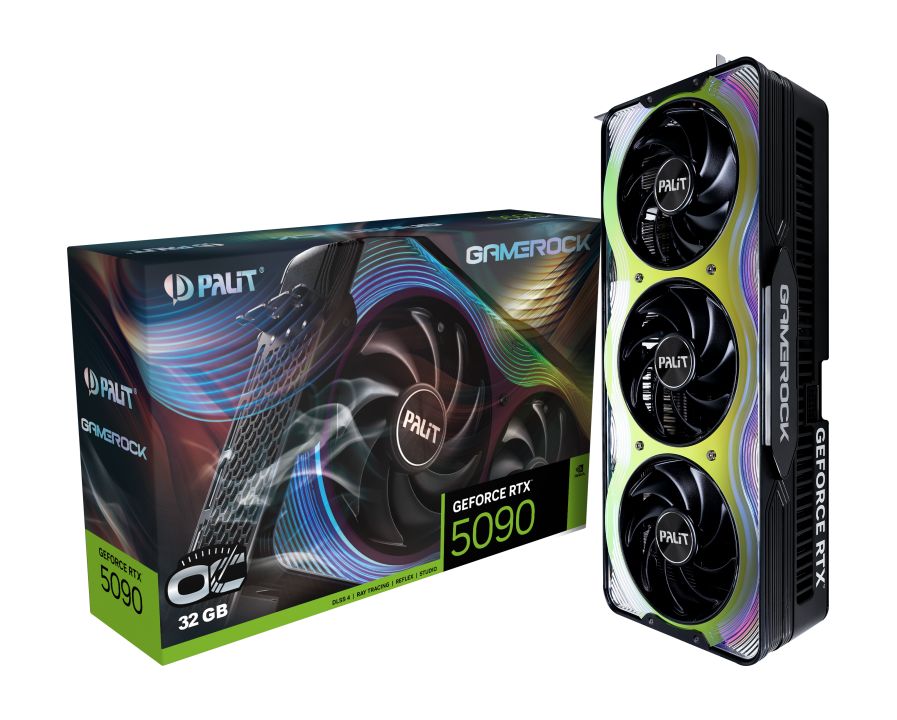 Videókártya Palit GeForce RTX5090 32GB DDR7 GameRock OC Videókártya Palit GeForce RTX5090 32GB DDR7 GameRock OC