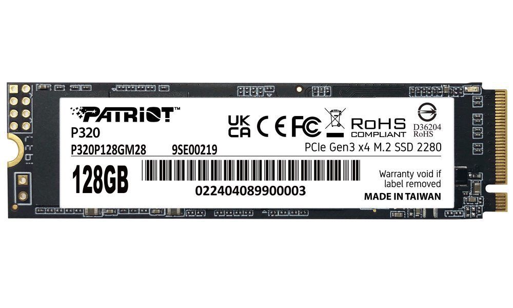 Winchester SSD Patriot 128GB M.2 2280 NVMe P320