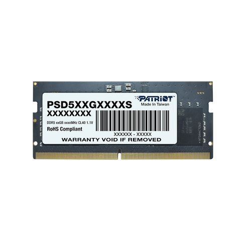 Memória (notebook) Patriot 32GB DDR5 5600MHz SODIMM Signature Line Black Memória (notebook) Patriot 32GB DDR5 5600MHz SODIMM Signature Line Black