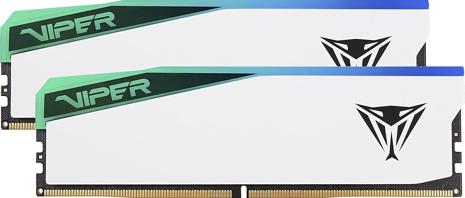 Memória Patriot 48GB DDR5 6000MHz Kit(2x24GB) Viper Elite 5 RGB White Memória Patriot 48GB DDR5 6000MHz Kit(2x24GB) Viper Elite 5 RGB White