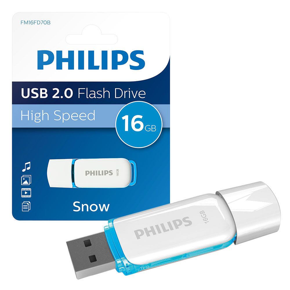 USB Flash RAM Philips 16GB USB 2.0 Snow Edition Blue USB Flash RAM Philips 16GB USB 2.0 Snow Edition Blue