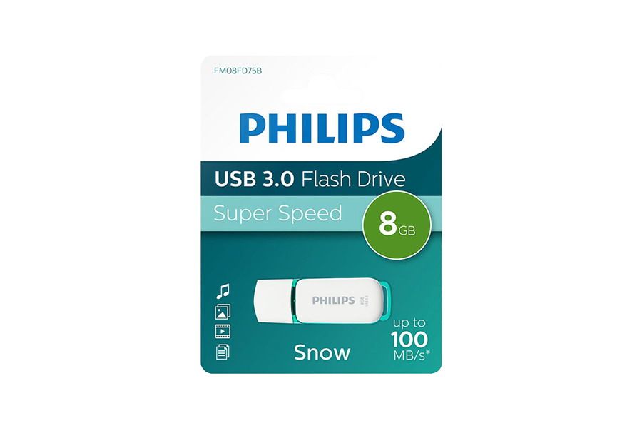 USB Flash RAM Philips 8GB USB3.0 Snow Edition White/Green