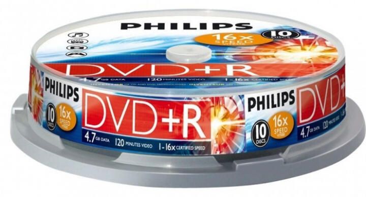 Philips DVD+R 4,7GB 10x Hengeres 10db/csomag (10-es címke) Philips DVD+R 4,7GB 10x Hengeres 10db/csomag (10-es címke)