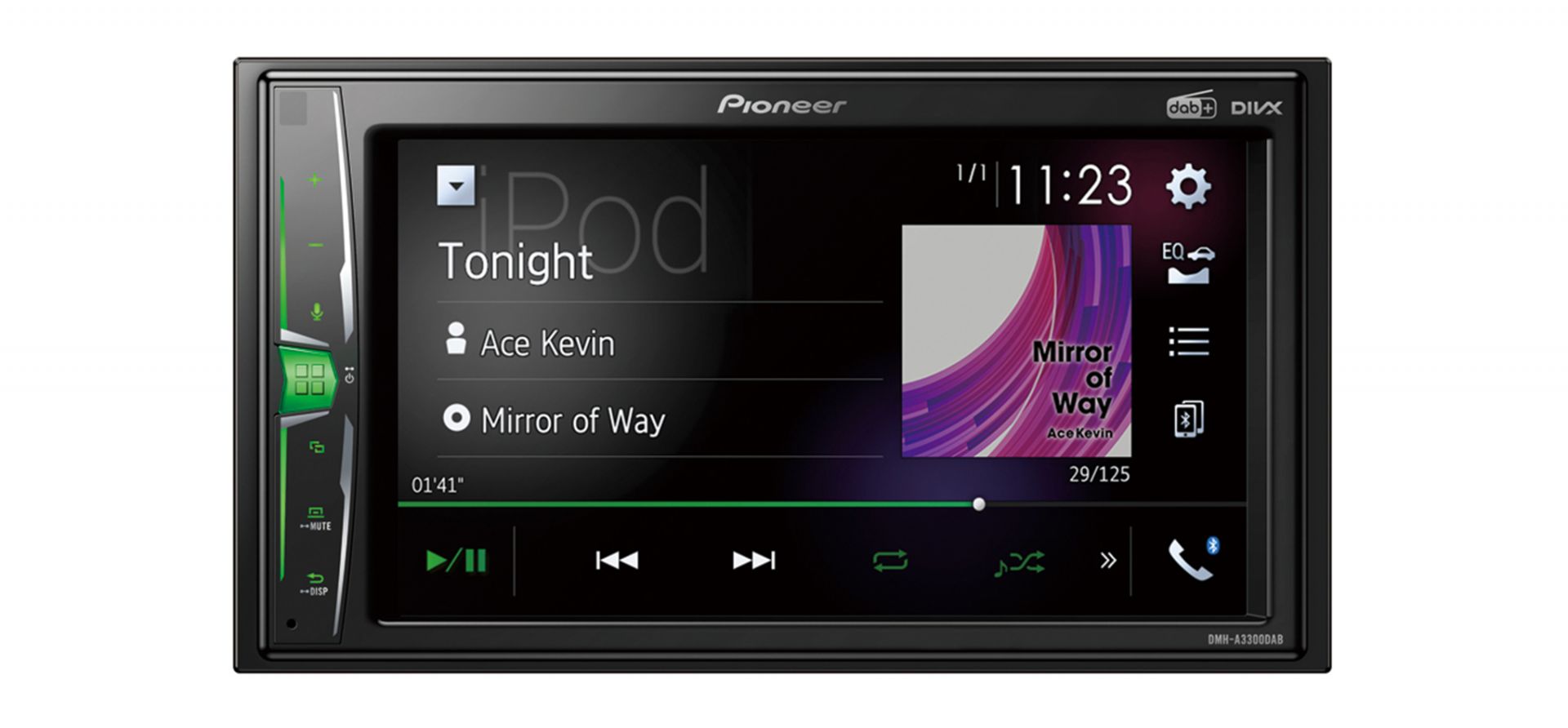 Hi-fi Pioneer DMH-A330DAB AutóHiFi fejegység