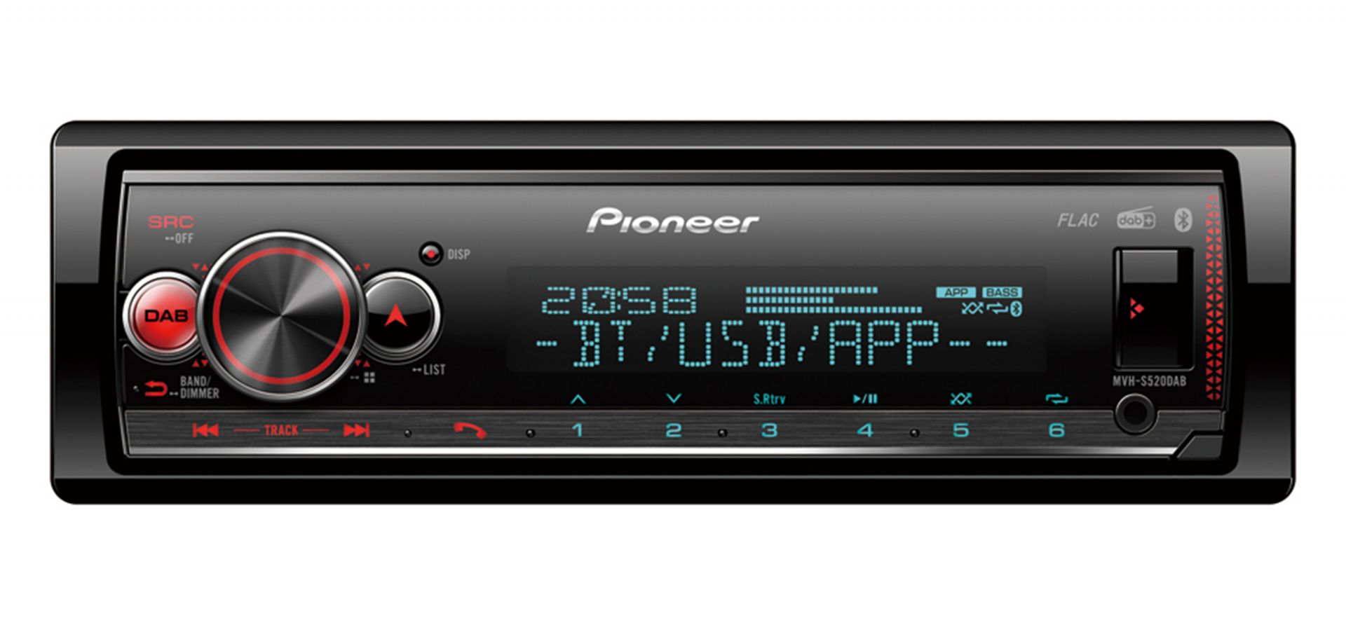 Hi-fi Pioneer MVH-S520DAB AutóHiFi fejegység