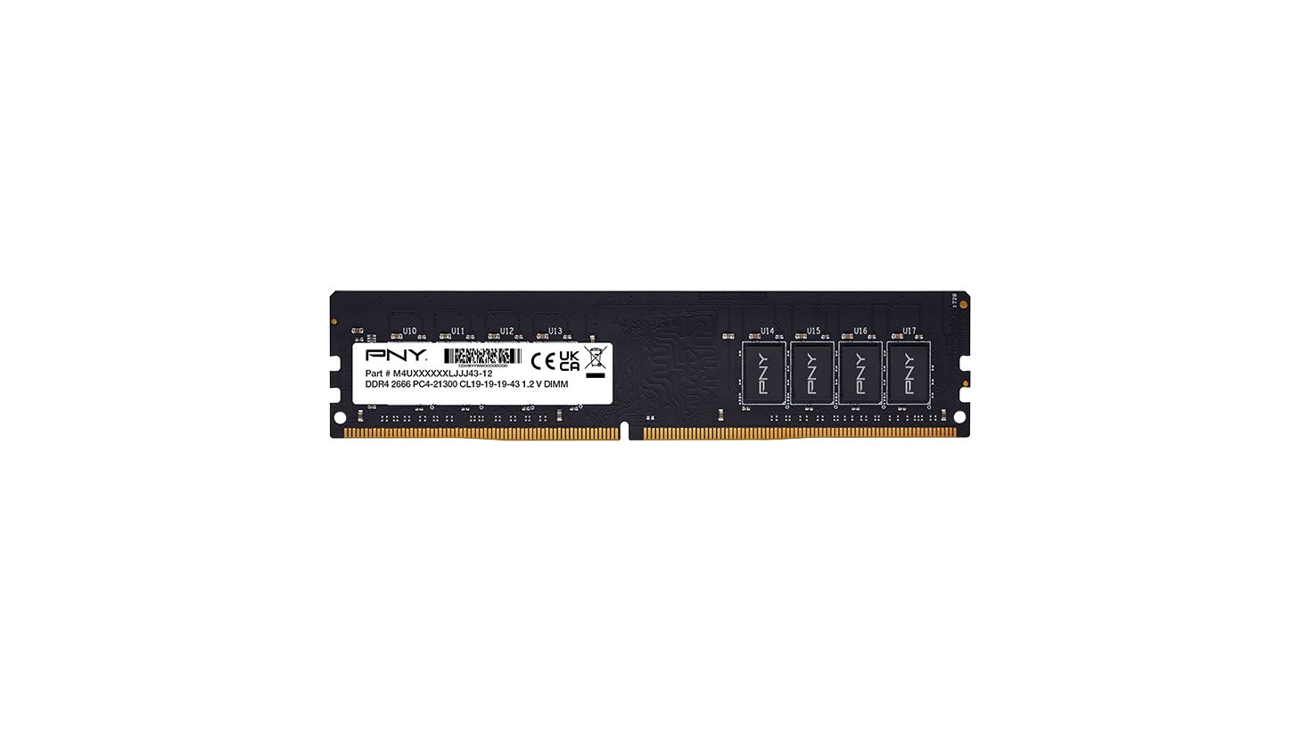 Memória PNY 8GB DDR4 2666MHz Black Memória PNY 8GB DDR4 2666MHz Black