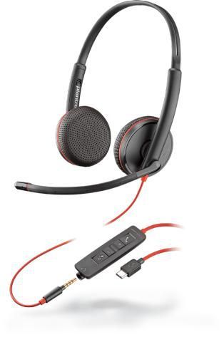 Poly Plantronics Blackwire 3225 USB-C/A & 3,5mm Headset Black Poly Plantronics Blackwire 3225 USB-C/A & 3,5mm Headset Black