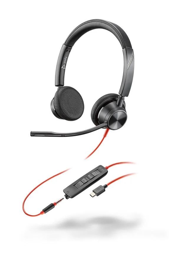 Poly Plantronics Blackwire 3325 USB-C Headset Black Poly Plantronics Blackwire 3325 USB-C Headset Black