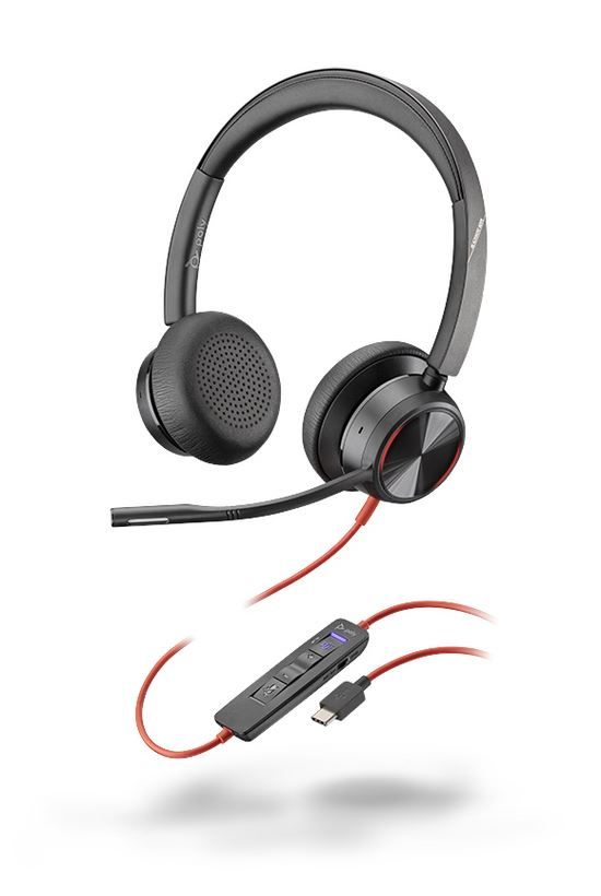 Poly Plantronics Blackwire 8225 USB-C Headset Black Poly Plantronics Blackwire 8225 USB-C Headset Black