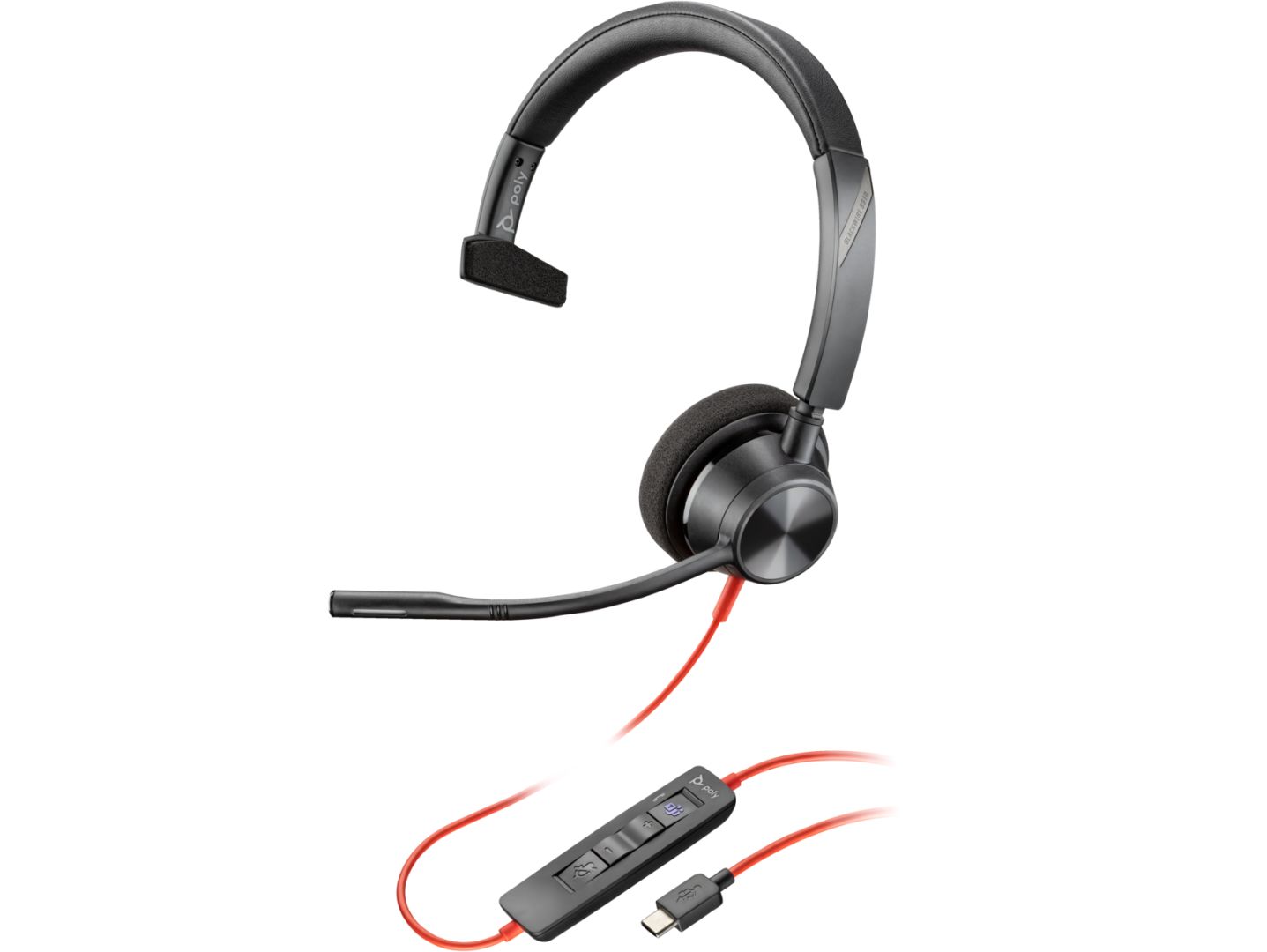 Poly Plantronics Blackwire C3310-M USB-C/A Headset Black Poly Plantronics Blackwire C3310-M USB-C/A Headset Black