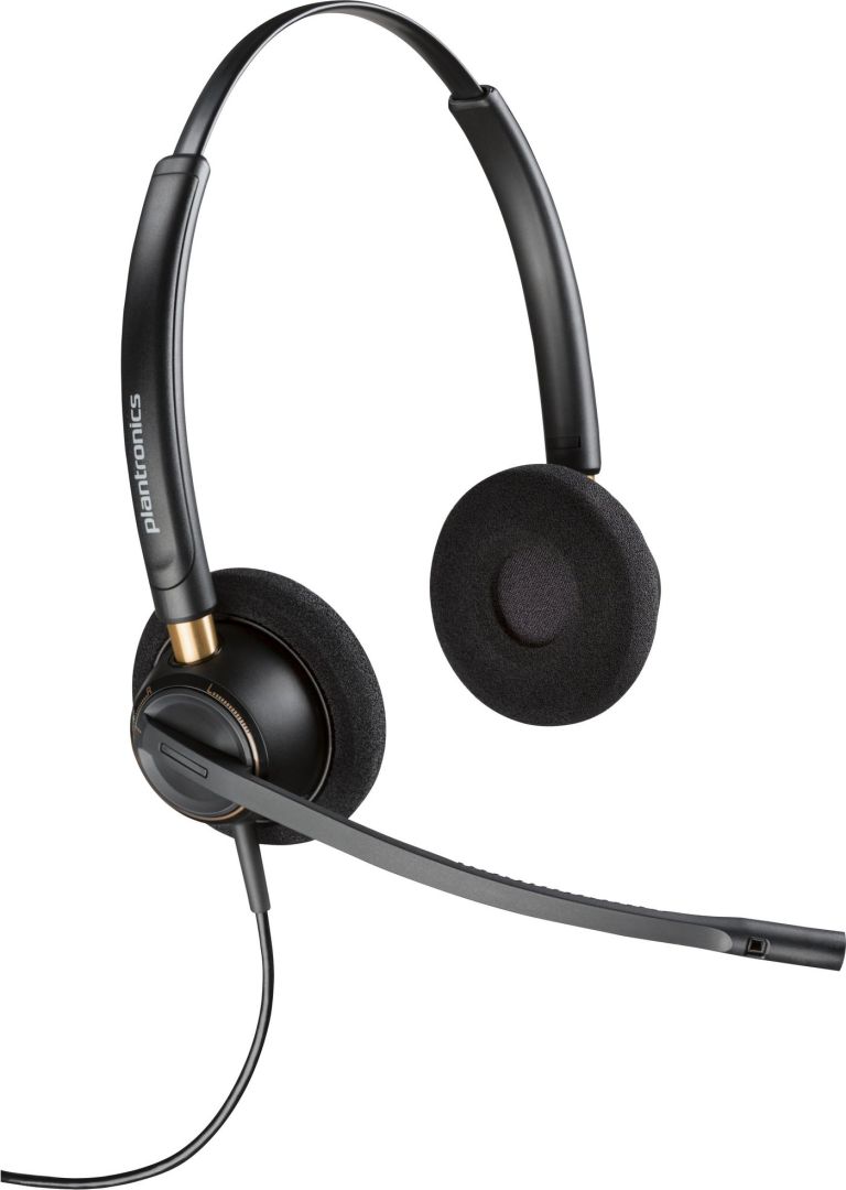 Poly Plantronics EncorePro 520D QD Headset Black Poly Plantronics EncorePro 520D QD Headset Black