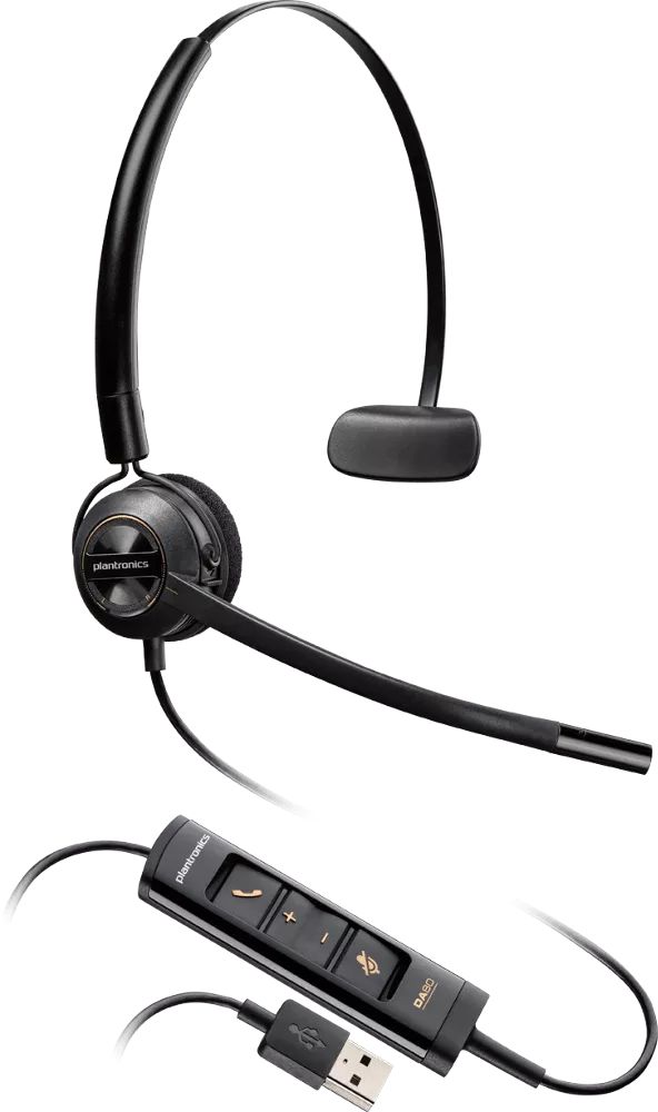 Poly Plantronics EncorePro 545 USB-A Headset Black Poly Plantronics EncorePro 545 USB-A Headset Black