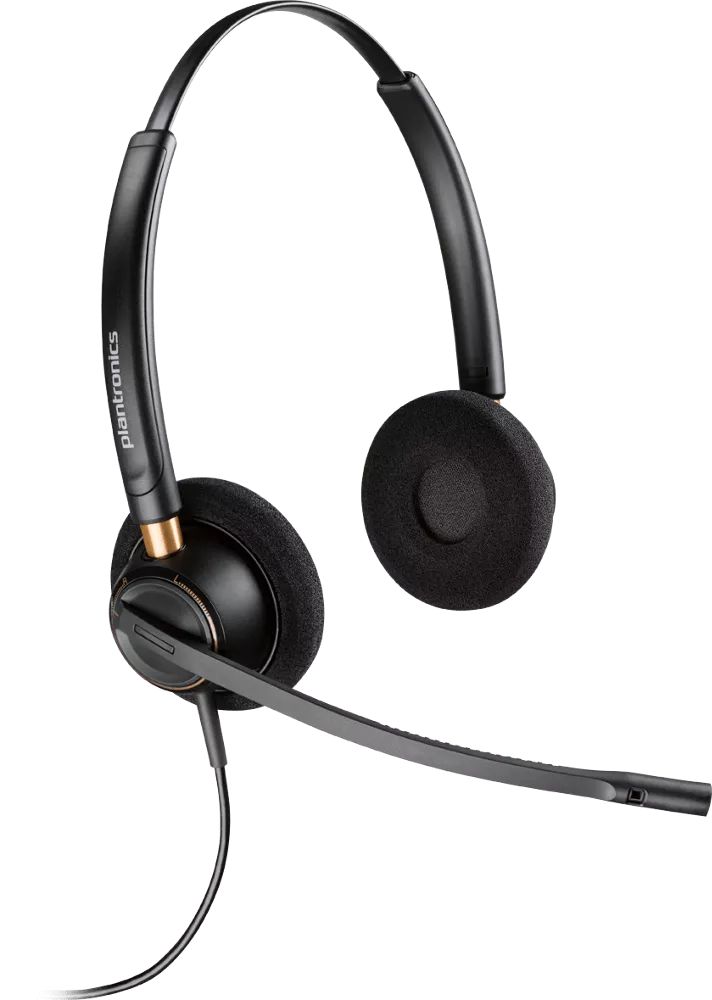 Poly Plantronics EncorePro HW520 Quick Disconnect Headset Black Poly Plantronics EncorePro HW520 Quick Disconnect Headset Black