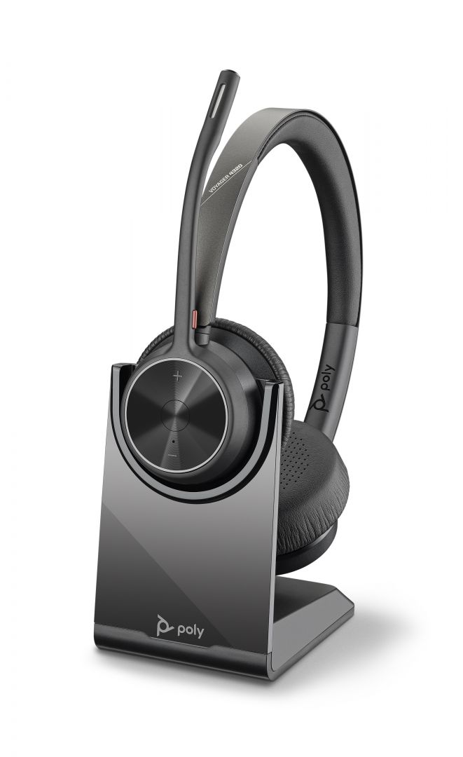 Poly Plantronics Voyager 4320 UC Bluetooth Headset Black Poly Plantronics Voyager 4320 UC Bluetooth Headset Black