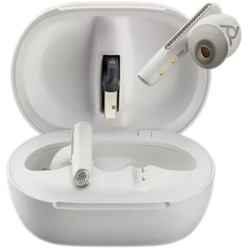 Poly Plantronics Voyager Free 60+ UC Touchscreen Charge Case USB-A Bluetooth Headset White Sand Poly Plantronics Voyager Free 60+ UC Touchscreen Charge Case USB-A Bluetooth Headset White Sand
