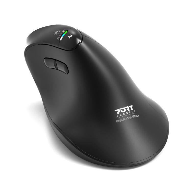 Port Designs Ergo Auditor Ergonomic Wireless Bluetooth Rechargeable Mouse Black Port Designs Ergo Auditor Ergonomic Wireless Bluetooth Rechargeable Mouse Black