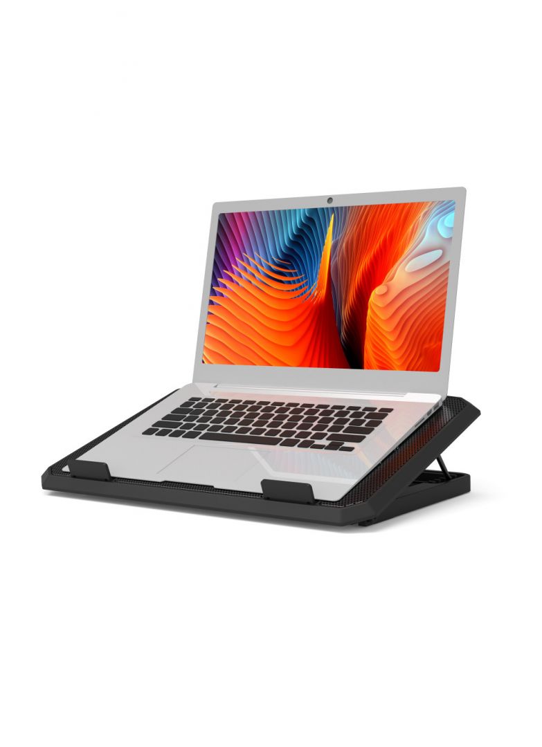 Notebook kiegészítő Port Designs Ergonomic Notebook Cooling Stand Black Notebook kiegészítő Port Designs Ergonomic Notebook Cooling Stand Black
