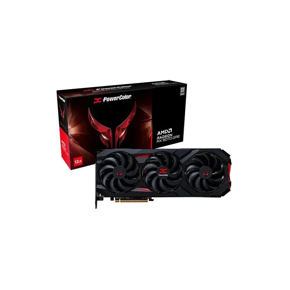 Videókártya PowerColor RX9070GRE 12GB DDR6 Red Devil