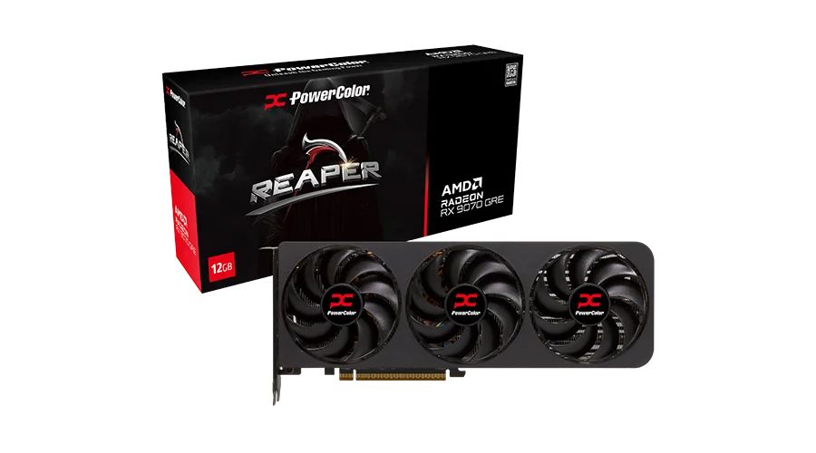 Videókártya PowerColor RX9070GRE 12GB DDR6 Reaper