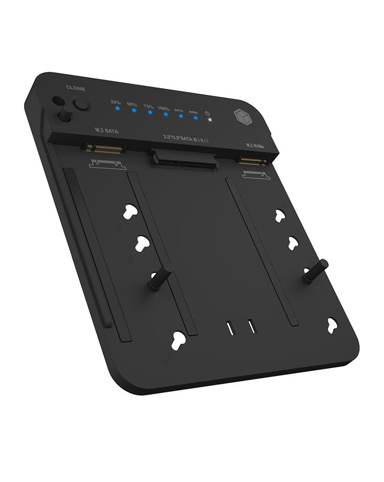 Mobilrack / Beépítő keret Raidsonic IcyBox IB-2915MSCL-C31 CloneStation DockingStation for M.2 NVME SATA 2.5/3.5 SSD/HDD Mobilrack / Beépítő keret Raidsonic IcyBox IB-2915MSCL-C31 CloneStation DockingStation for M.2 NVME SATA 2.5/3.5 SSD/HDD