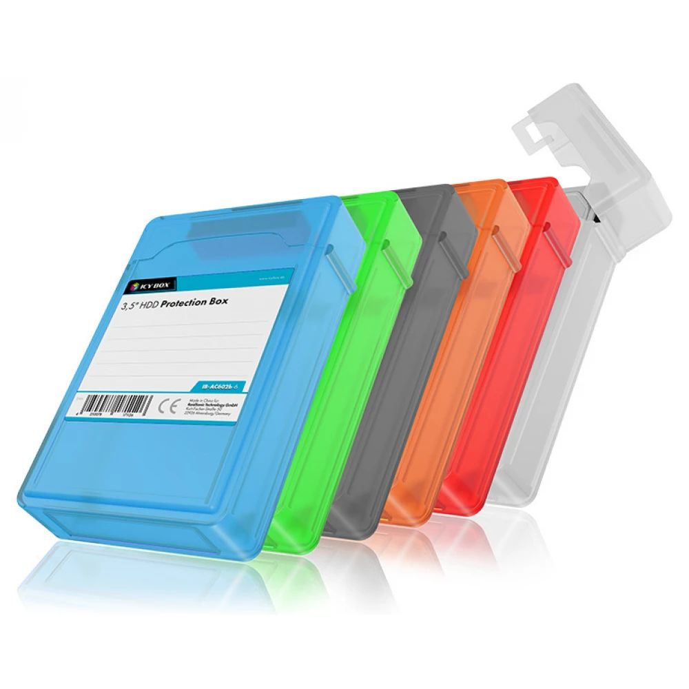 Mobilrack / Beépítő keret Raidsonic IcyBox IB-AC602b-6 Protection box set (6 pcs) for 3.5 Mobilrack / Beépítő keret Raidsonic IcyBox IB-AC602b-6 Protection box set (6 pcs) for 3.5